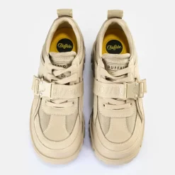 Sale BUFFALO Alpha Com Lo Chaussures Basses Veganes Creme Cream