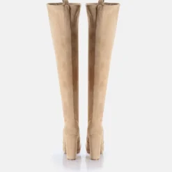 Hot BUFFALO Amy Overknee Botte Vegan Creme