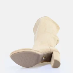 Hot BUFFALO Amy Overknee Botte Vegan Creme