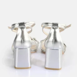 Best BUFFALO April Glam Sandales A Talon Veganes Argent