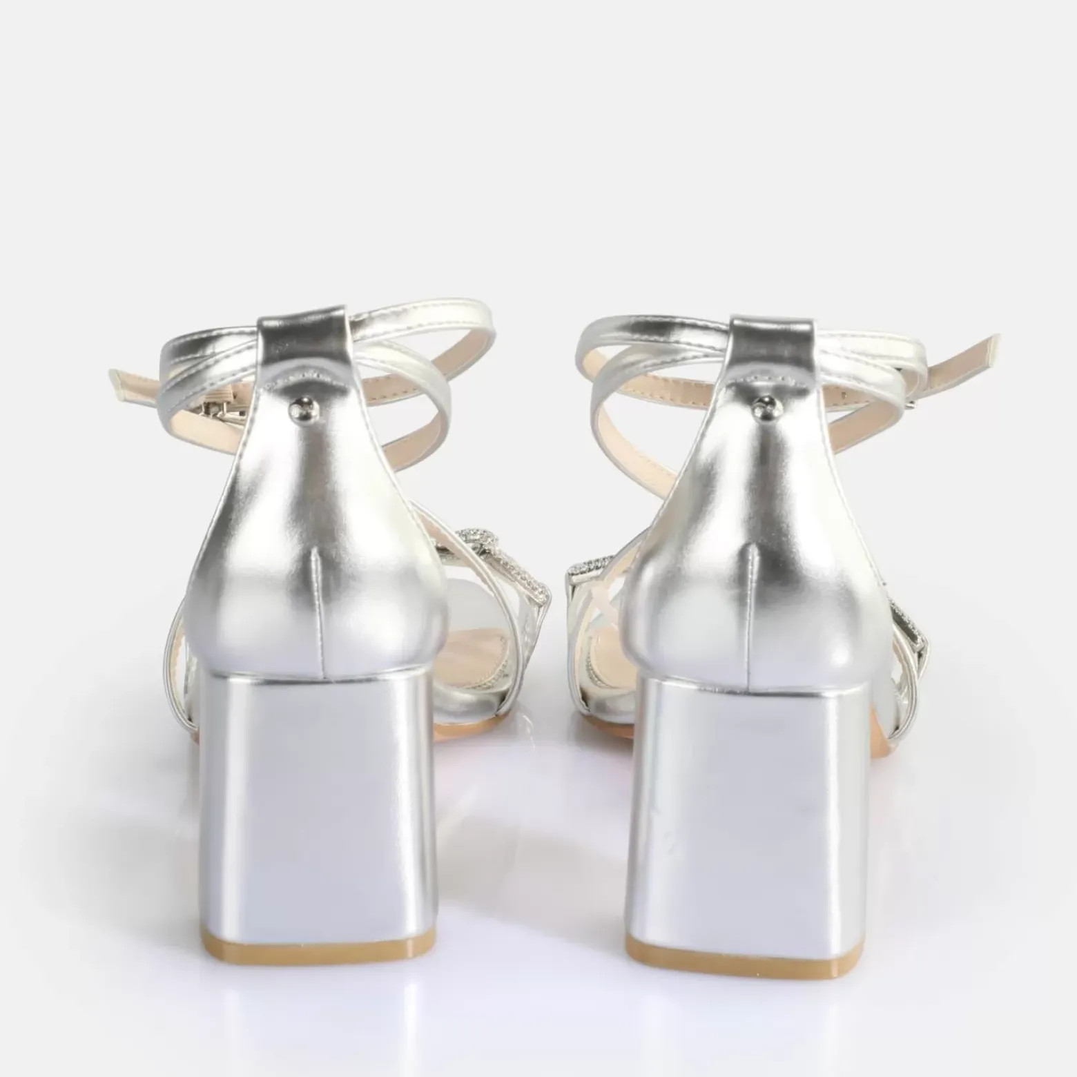 Best BUFFALO April Glam Sandales A Talon Veganes Argent