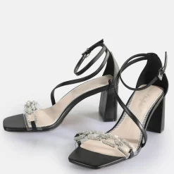 Best BUFFALO April Glam Sandales A Talon Veganes Noir