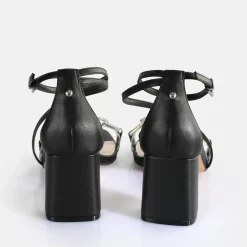 Best BUFFALO April Glam Sandales A Talon Veganes Noir