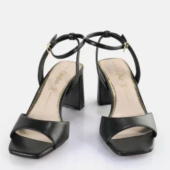 Fashion BUFFALO April Neat Sandales A Talon Veganes Perle Noir