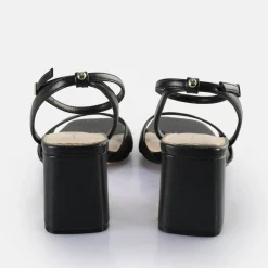 Fashion BUFFALO April Neat Sandales A Talon Veganes Perle Noir