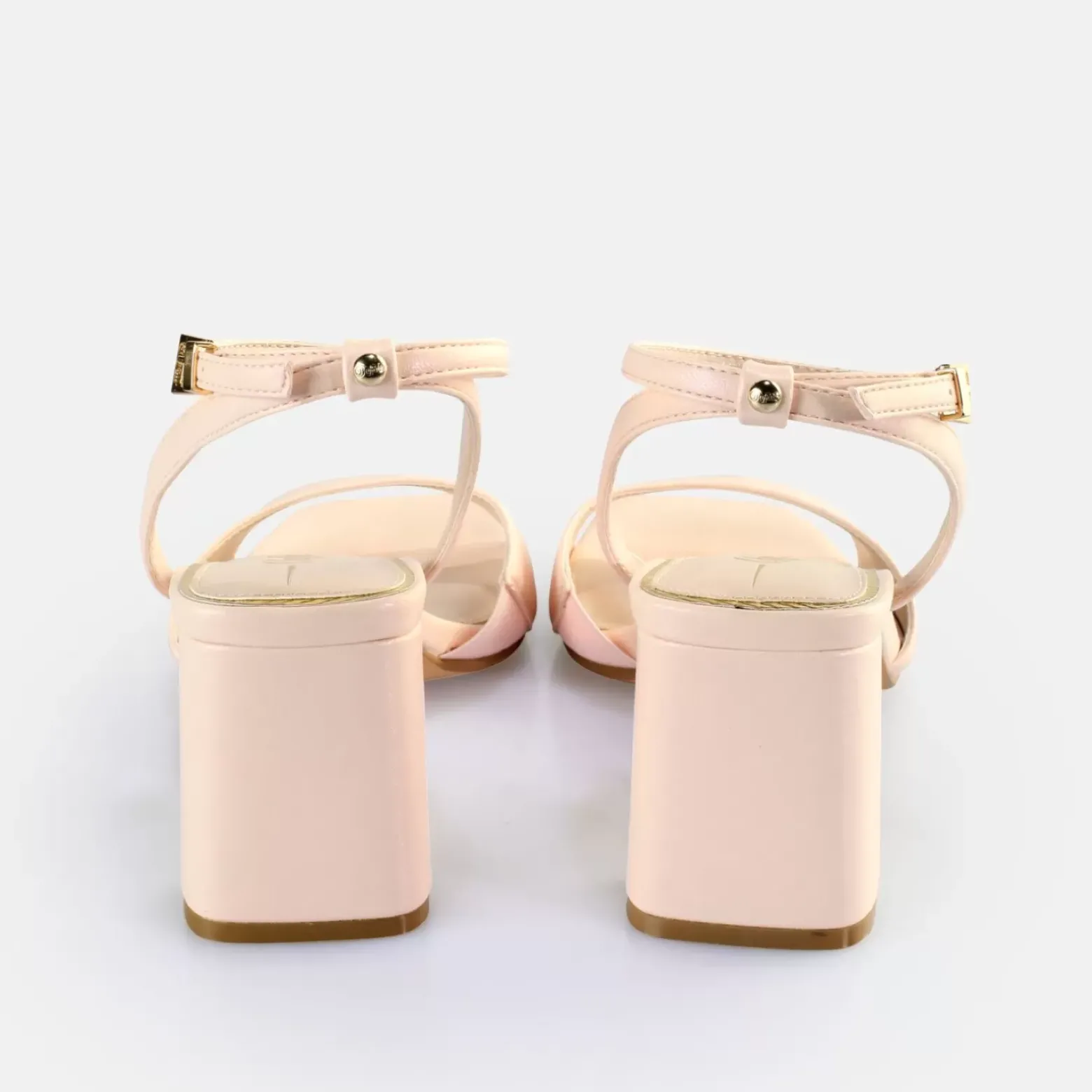 Online BUFFALO April Neat Sandales A Talon Veganes Clair Perle Rose