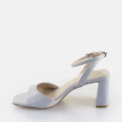 Best Sale BUFFALO April Neat Sandales A Talon Veganes Bleu Clair Perle Blau