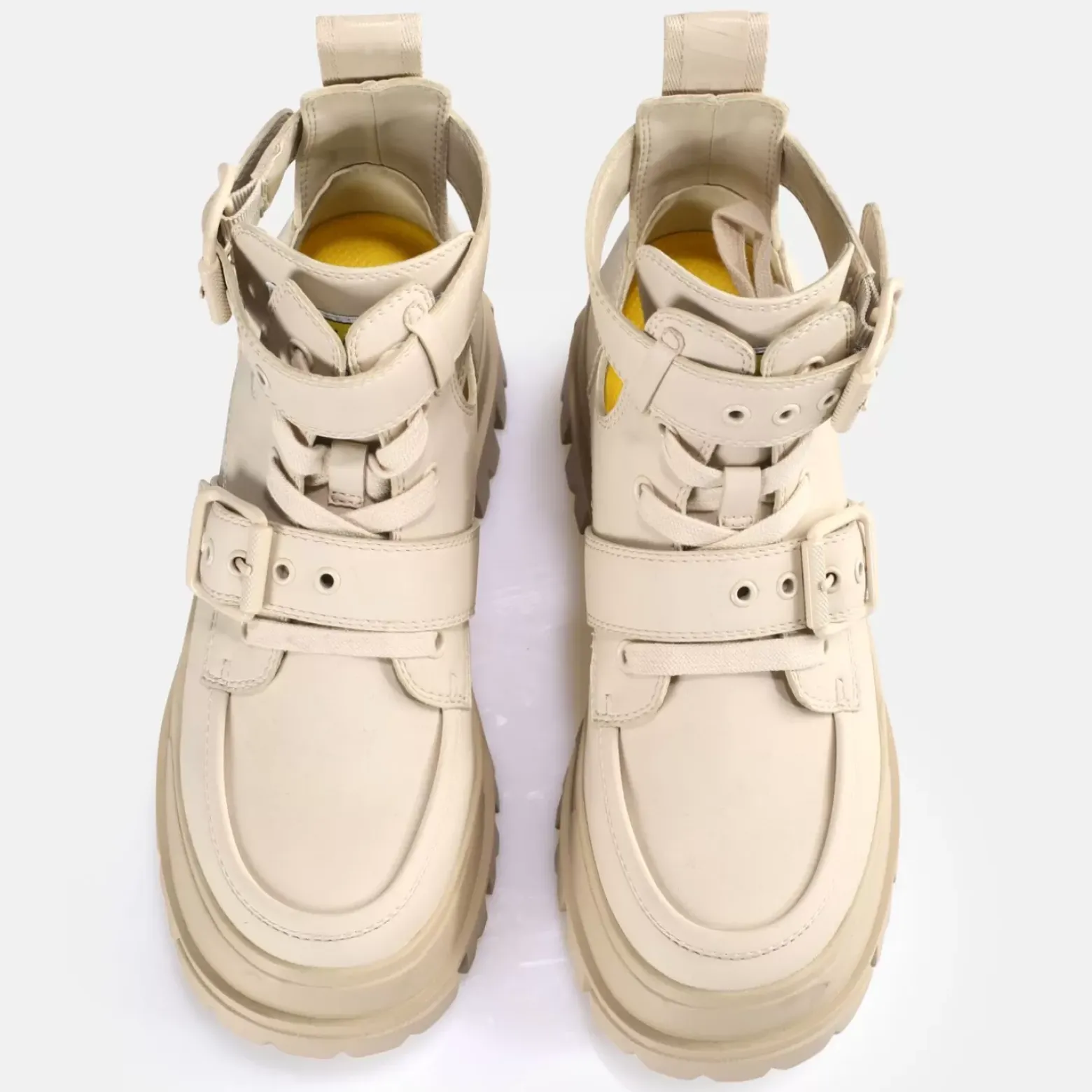 Best Sale BUFFALO Aspha Bike Bottines A Talon Vegan Beige