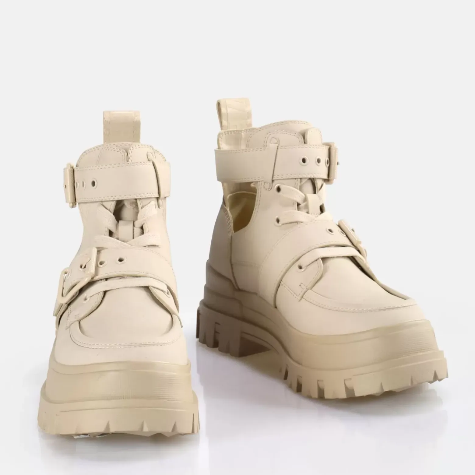 Best Sale BUFFALO Aspha Bike Bottines A Talon Vegan Beige