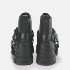 Hot BUFFALO Aspha Biker Men Bootie Vegan Noir