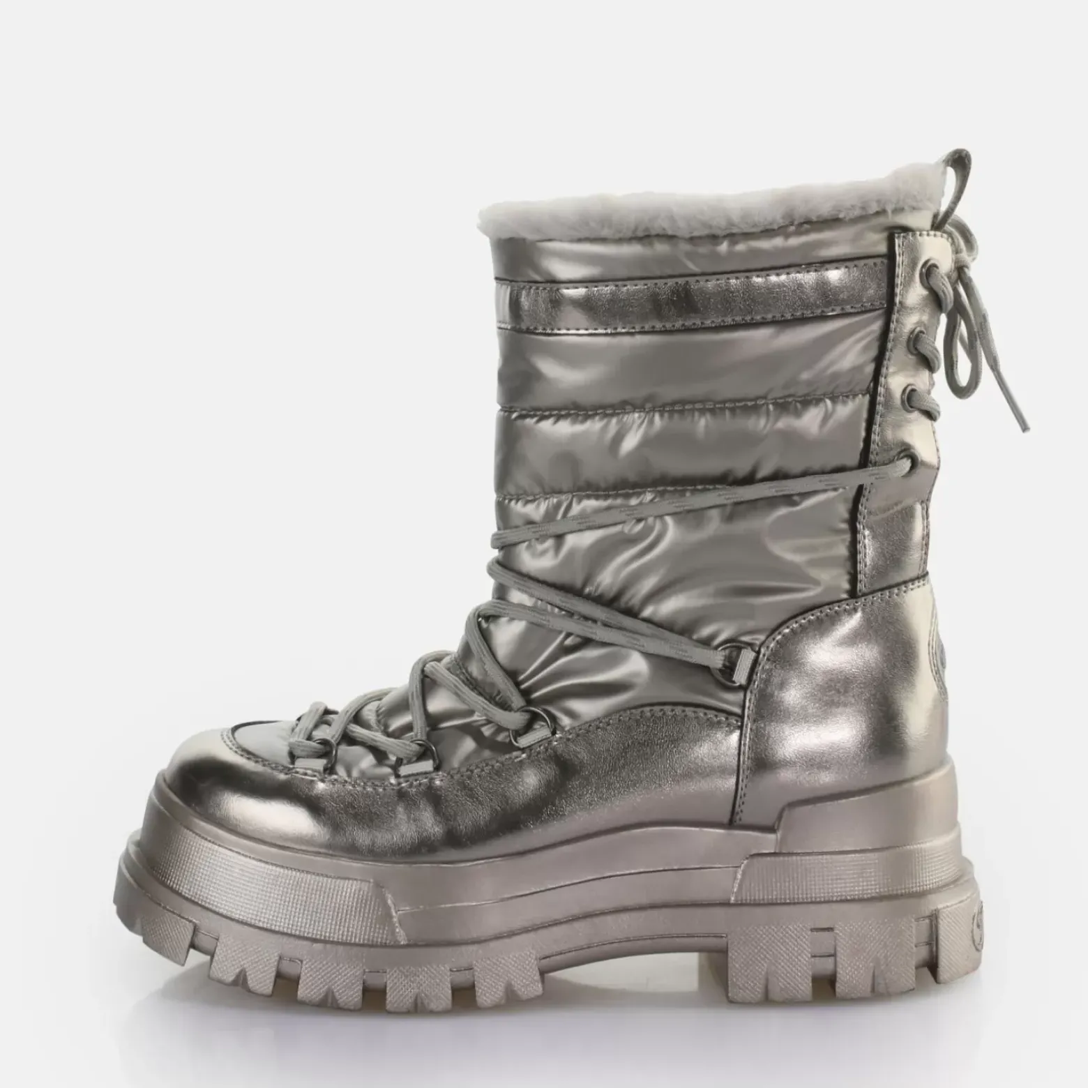 Best Sale BUFFALO Aspha Blizzard Warm Boot Vegan/Gris Argent