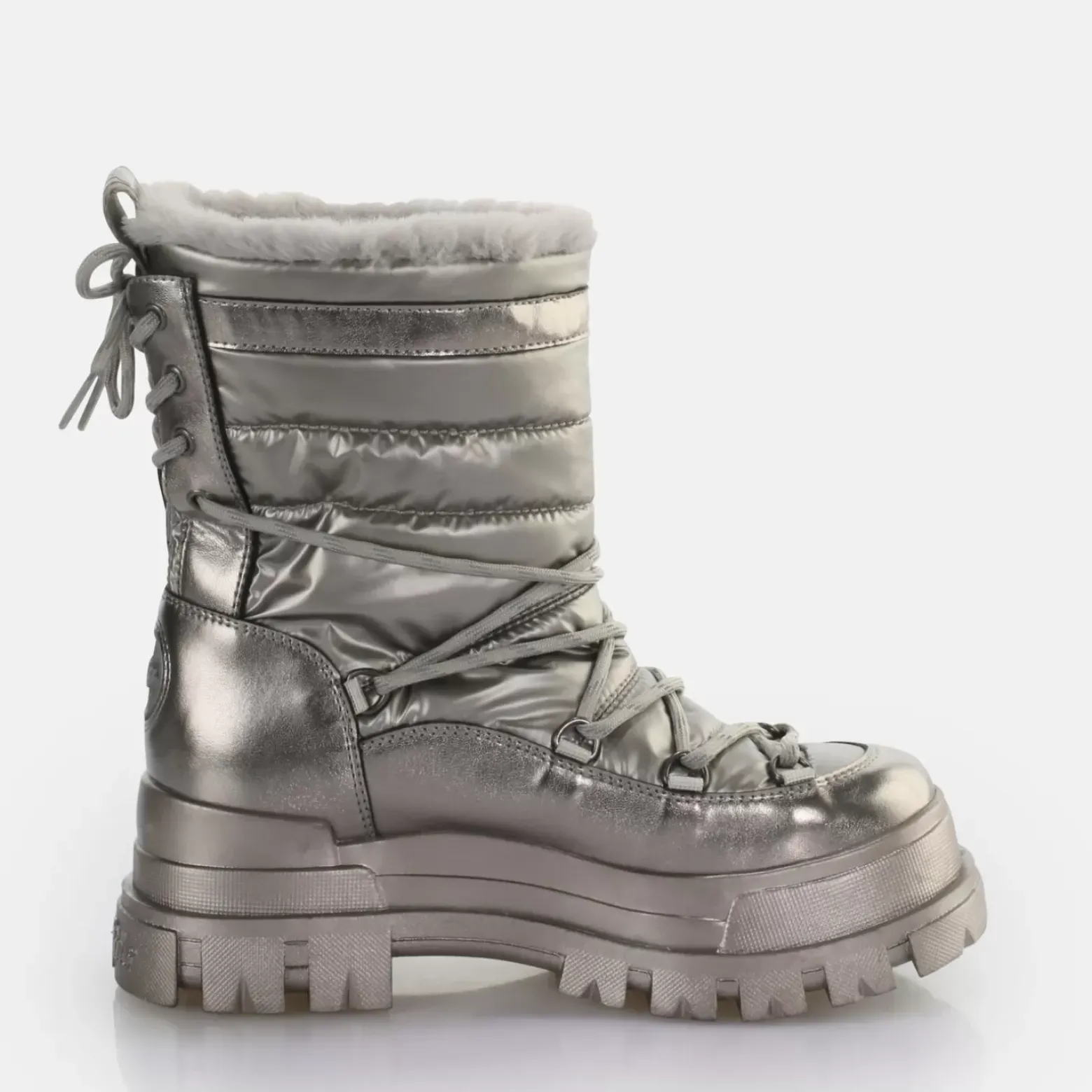 Best Sale BUFFALO Aspha Blizzard Warm Boot Vegan/Gris Argent
