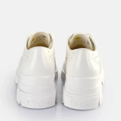Sale BUFFALO Aspha Brogue Chaussures Basses Veganes Blanc