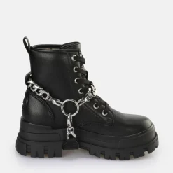 Store BUFFALO Aspha Chain 2.0 Bottines Vegan/Argent Noir