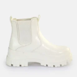 Clearance BUFFALO Aspha Chelsea Bottines Vegan Blanc