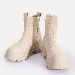 Online BUFFALO Aspha Chelsea Mid Bottines Vegan Cream Pad Creme