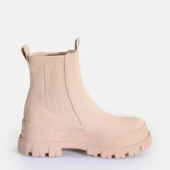 Outlet BUFFALO Aspha Chelsea Mid Bottines Vegan Noir Rose