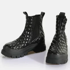 Best BUFFALO Aspha Chelsea Mid Bottines Vegan Black Pad Noir