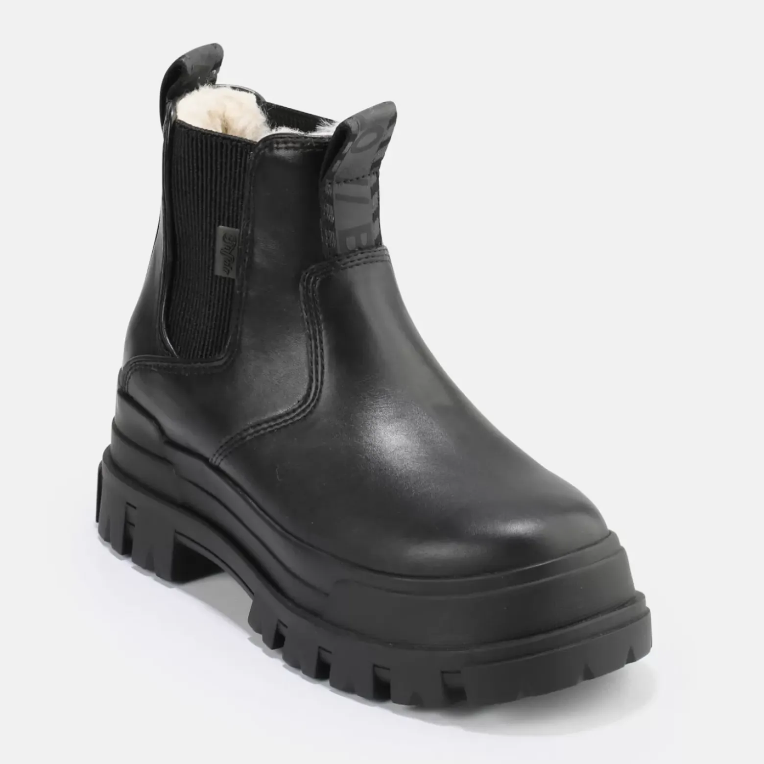 Flash Sale BUFFALO Aspha Chelsea Warm Men-Bottines Cheville Veganes- Noir