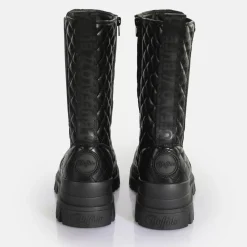 New BUFFALO Aspha Clf Chelsea Hi-Bottines Veganes- Noir