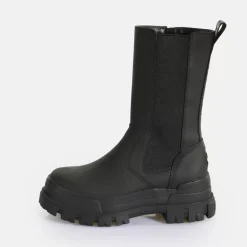 Outlet BUFFALO Aspha Clf Rain Chelsea Hi Bottes Vegan Noir