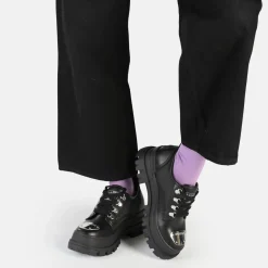 Clearance BUFFALO Aspha Cls Steel Laceup Lo Baskets Basses Vegan Noir