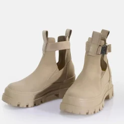 Hot BUFFALO Aspha Coa Bottines A Talon Vegan Beige