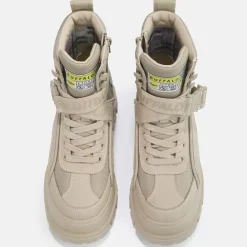 New BUFFALO Aspha Com1 Bottines Hautes Veganes Beige