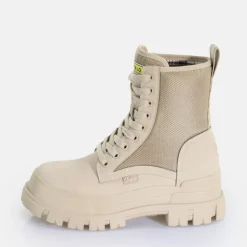 Shop BUFFALO Aspha Com2 Laceup Mid Bottines Vegan Creme