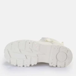 Store BUFFALO Aspha Com1 Laceup Mid Bottines Vegan Blanc