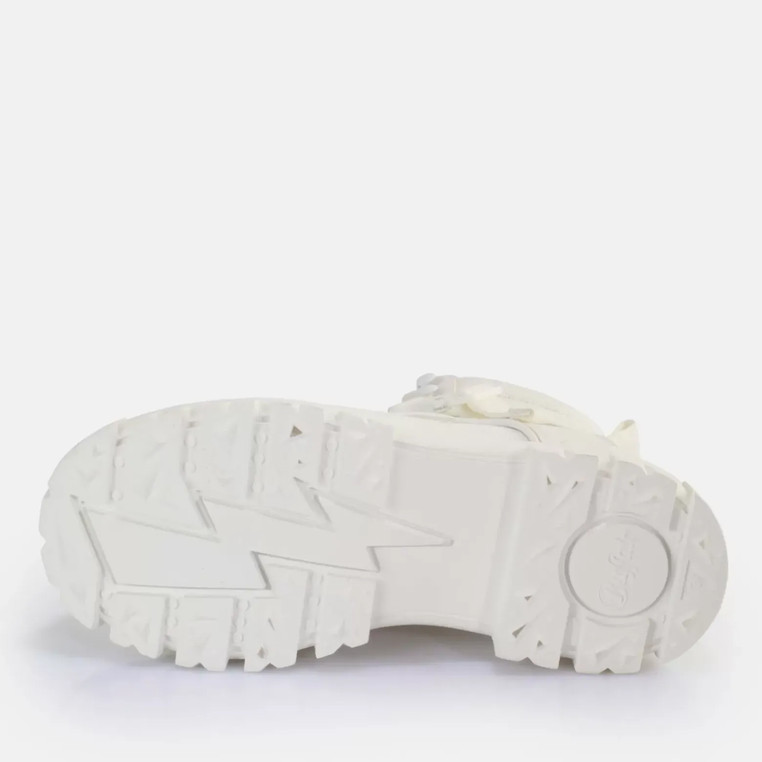 Store BUFFALO Aspha Com1 Laceup Mid Bottines Vegan Blanc