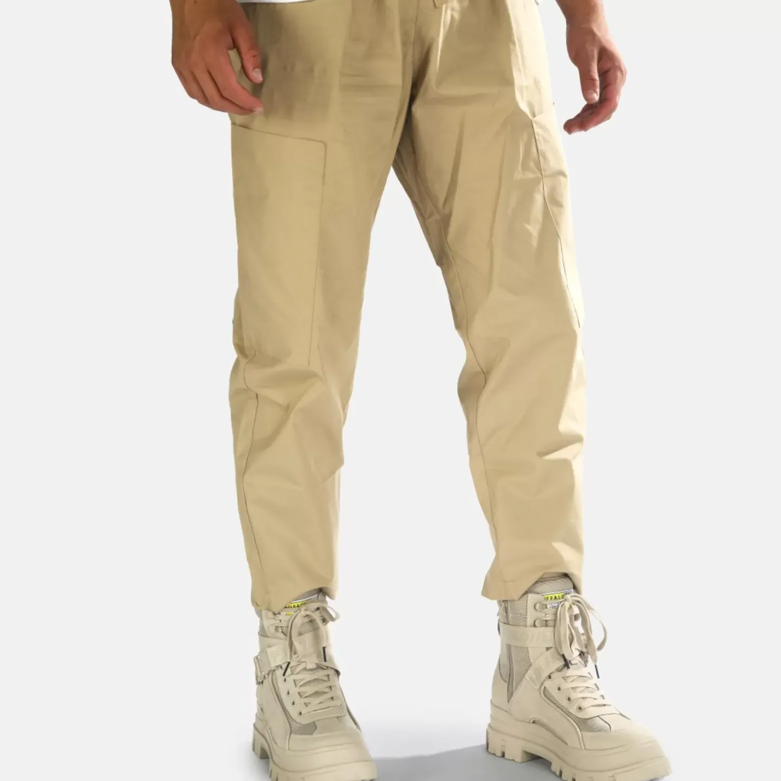 Hot BUFFALO Aspha Com1 Men Bottines Veganes Beige