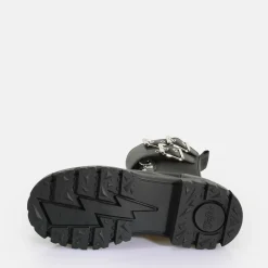 Hot BUFFALO Aspha Com Steel Laceup Hi-Vegan Nappa/Nylon- Noir