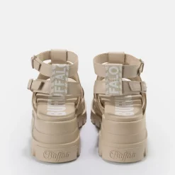 Store BUFFALO Aspha Gld Sandales Plateforme Veganes Creme