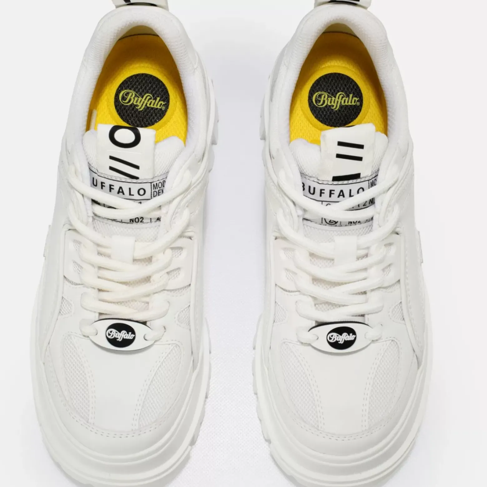 New BUFFALO Aspha Hyb Baskets Veganes Blanc