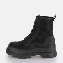 Clearance BUFFALO Aspha Lace Up Hi Noir