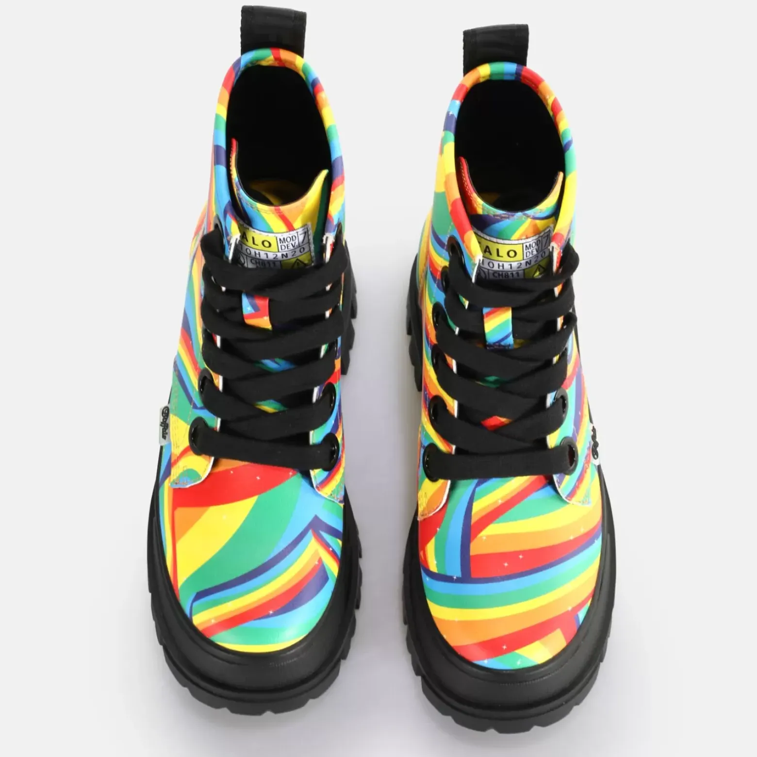 Best Sale BUFFALO Aspha Lace Up Hi Noir