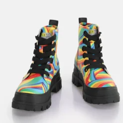 Best Sale BUFFALO Aspha Lace Up Hi Noir