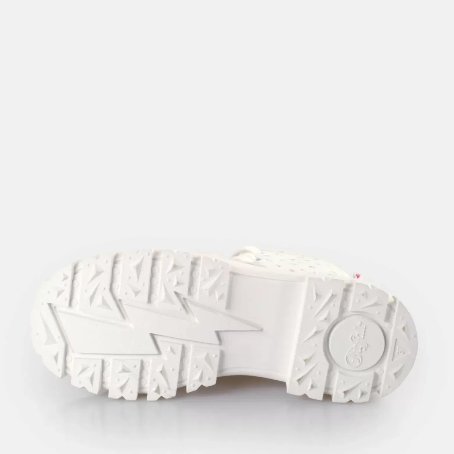 Best BUFFALO Aspha Lace Up Hi Bottines Veganes/Fleurs Blanc