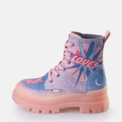 Flash Sale BUFFALO Aspha Lace Up Hi Bottines Veganes Purple Love Bleu/Violet