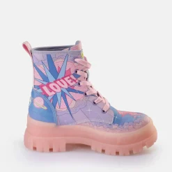 Flash Sale BUFFALO Aspha Lace Up Hi Bottines Veganes Purple Love Bleu/Violet