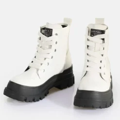 Online BUFFALO Aspha Laceup Hi Bottines Vegan Blanc