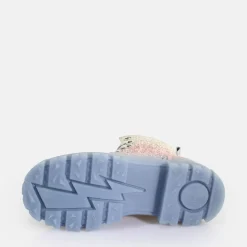 Outlet BUFFALO Aspha Laceup Hi Bottines Vegan Mermaid Purple Glitter Lilas