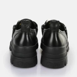 Flash Sale BUFFALO Aspha Loafer Chain Chaussures Basses Vegan/Argent Noir