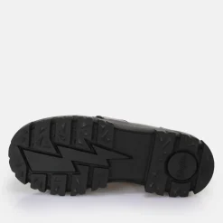 Flash Sale BUFFALO Aspha Loafer Chain Chaussures Basses Vegan/Argent Noir