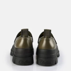 Cheap BUFFALO Aspha Loafer Chaussures Basses Vegan Kaki Beige