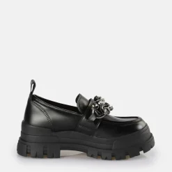 Cheap BUFFALO Aspha Loafer Glam Chaussures Basses Vegan Black Noir