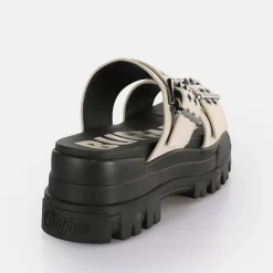 Cheap BUFFALO Aspha Loop Sandales A Plateforme Veganes Creme