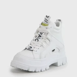 New BUFFALO Aspha Nc Mid Bottines Plates Veganes Blanc