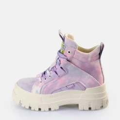 Sale BUFFALO Aspha Nc Mid Bottines Veganes Tie Dye Lavande